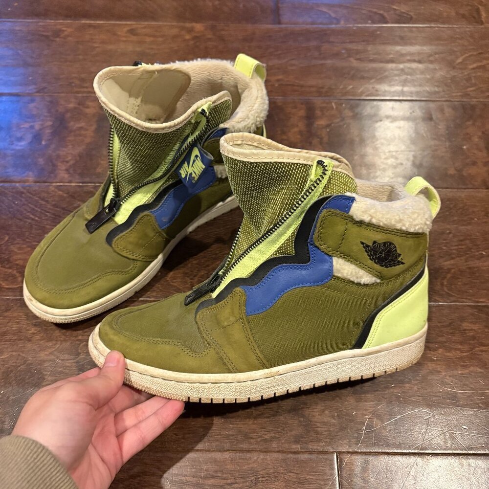 Nike Air Jordan 1 Wmns High Zip Olive Flak sneakers